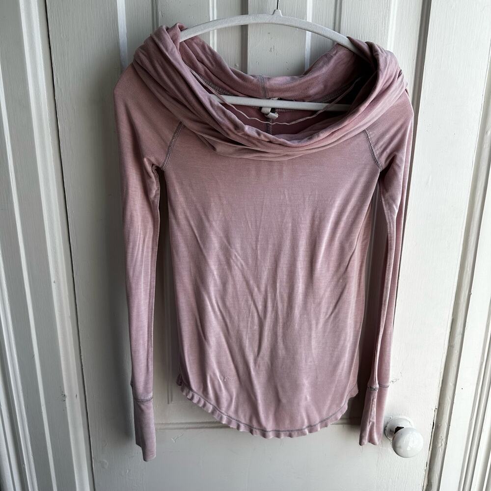Free People Cosmo Cowl Neck Long Sleeve Shirt - Picture 2 of 8